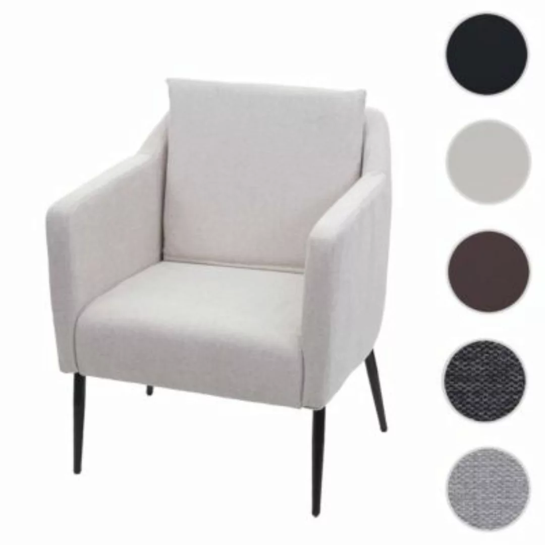 HWC Mendler Lounge-Sessel Stoff/Textil creme günstig online kaufen