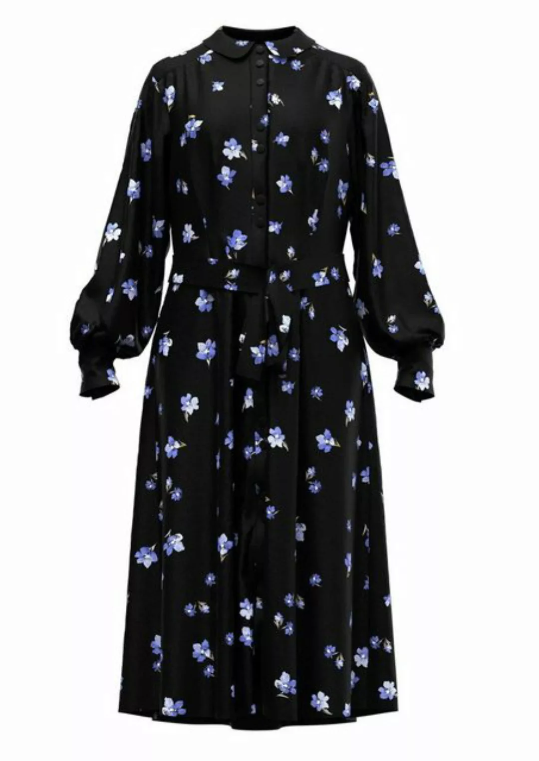 SELECTED FEMME Sommerkleid Damen Kleid SLFWALDA LS AOP MIDI DRESS (1-tlg) günstig online kaufen
