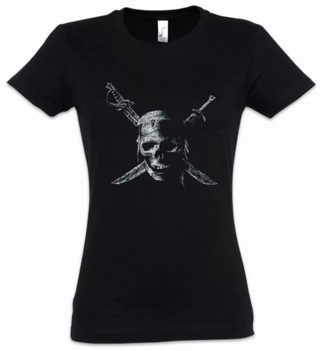 Urban Backwoods Print-Shirt Pirate Skull Damen T-Shirt Piraten Pirates of t günstig online kaufen