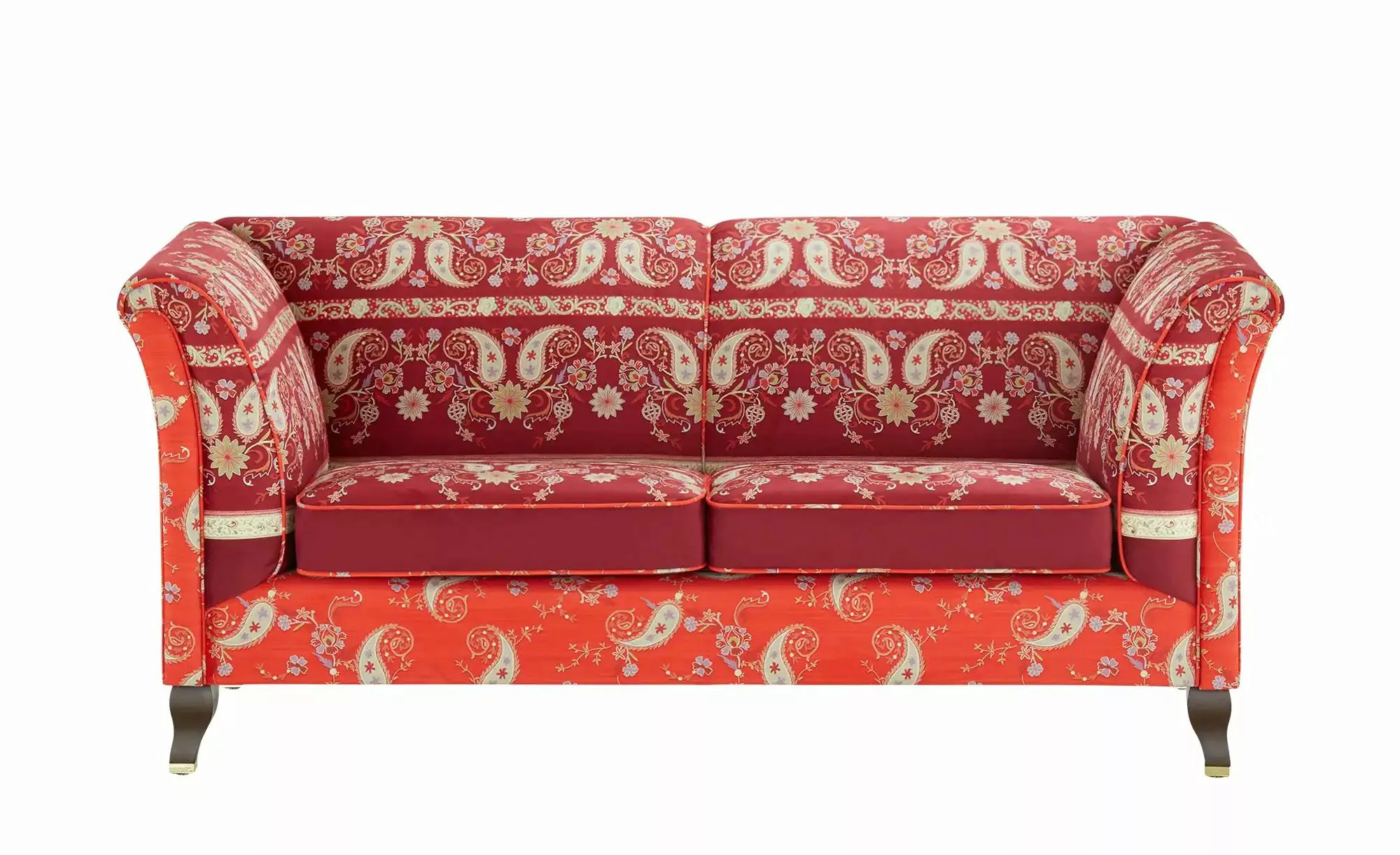 bassetti by SCHRÖNO Sofa Velours Ferrara ¦ rot ¦ Maße (cm): B: 181 H: 82 T: günstig online kaufen