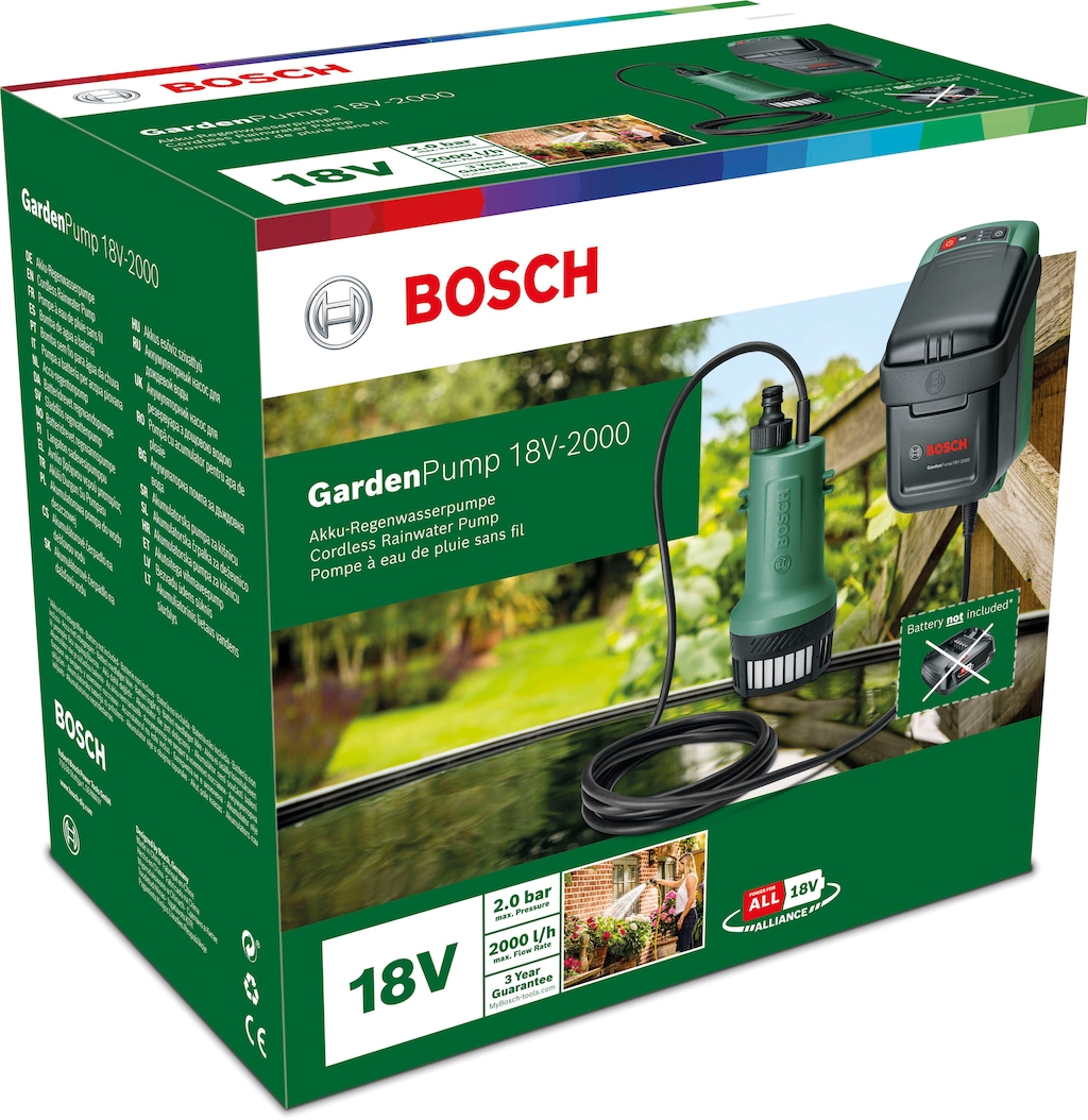 Bosch Home & Garden Akku-Gartenpumpe "GardenPump 18V-2000", ohne Akku günstig online kaufen