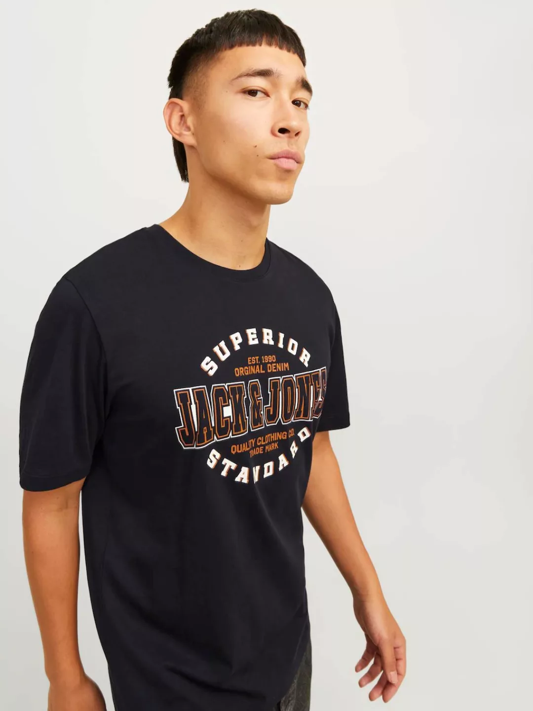 Jack & Jones Rundhalsshirt JJELOGO TEE SS O-NECK 2 COL AW24 SN günstig online kaufen