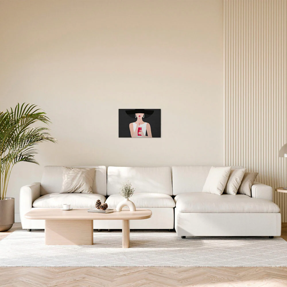 A.S. Création Leinwandbild "Audrey 2 - Wandbild Grau Beige Weiß Keilrahmen günstig online kaufen