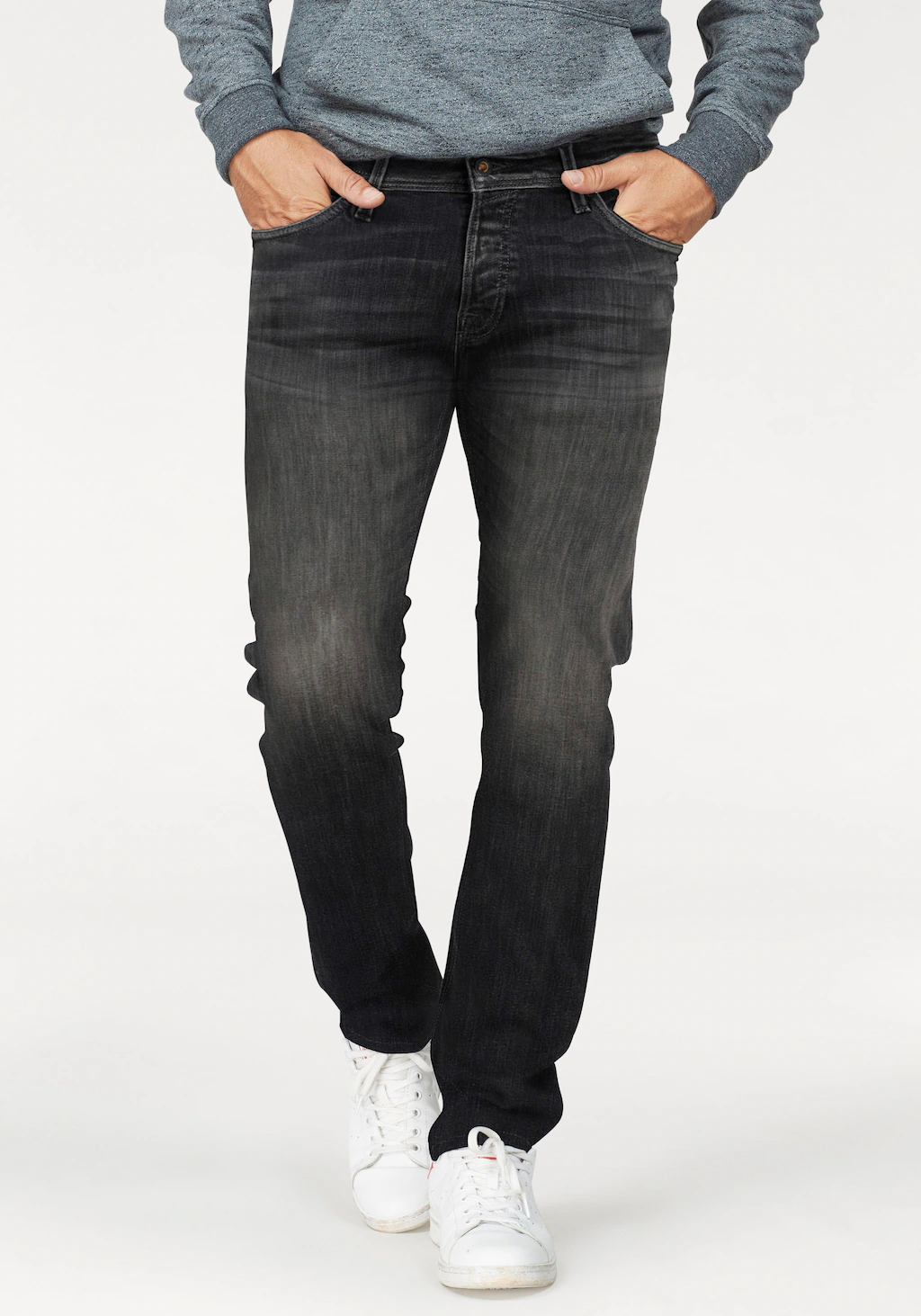 Jack & Jones Slim-fit-Jeans "JJIGLENN – Slim-Fit-Jeans mit niedriger Leibhö günstig online kaufen