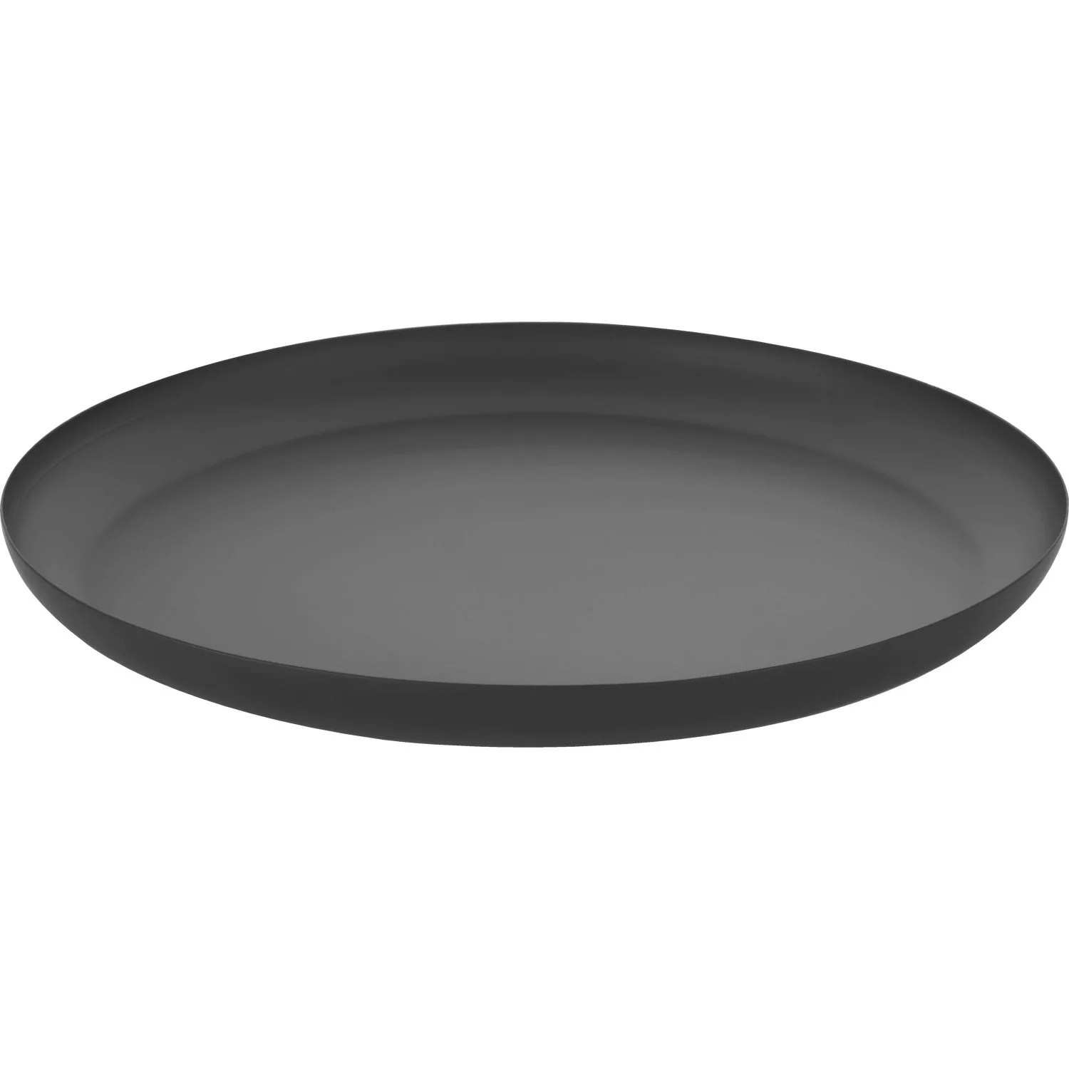Platte Rund Ø 34 cm x 2,5 cm Schwarz günstig online kaufen