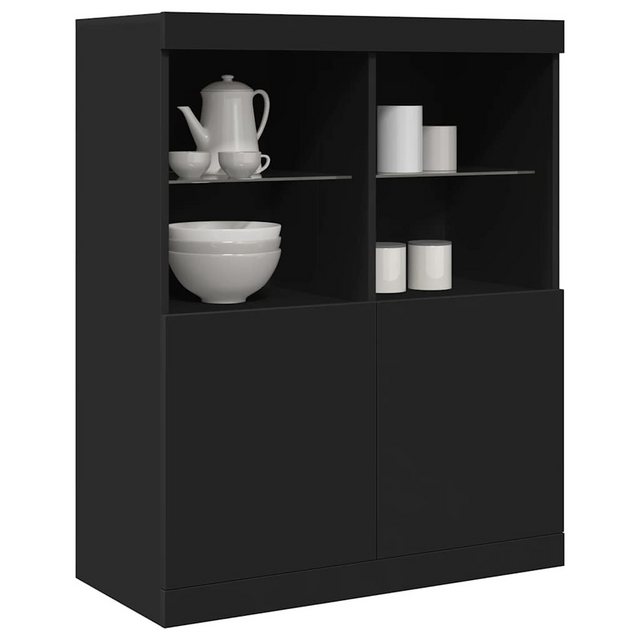 vidaXL Aktenschrank Sideboard Schwarz 81x37x100 cm Holzwerkstoff günstig online kaufen