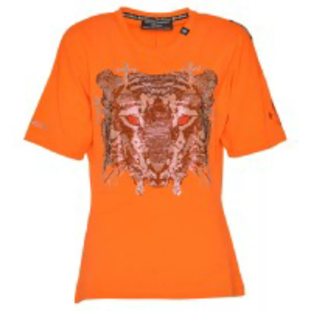 Damen T-Shirt Cross-Tiger orange günstig online kaufen