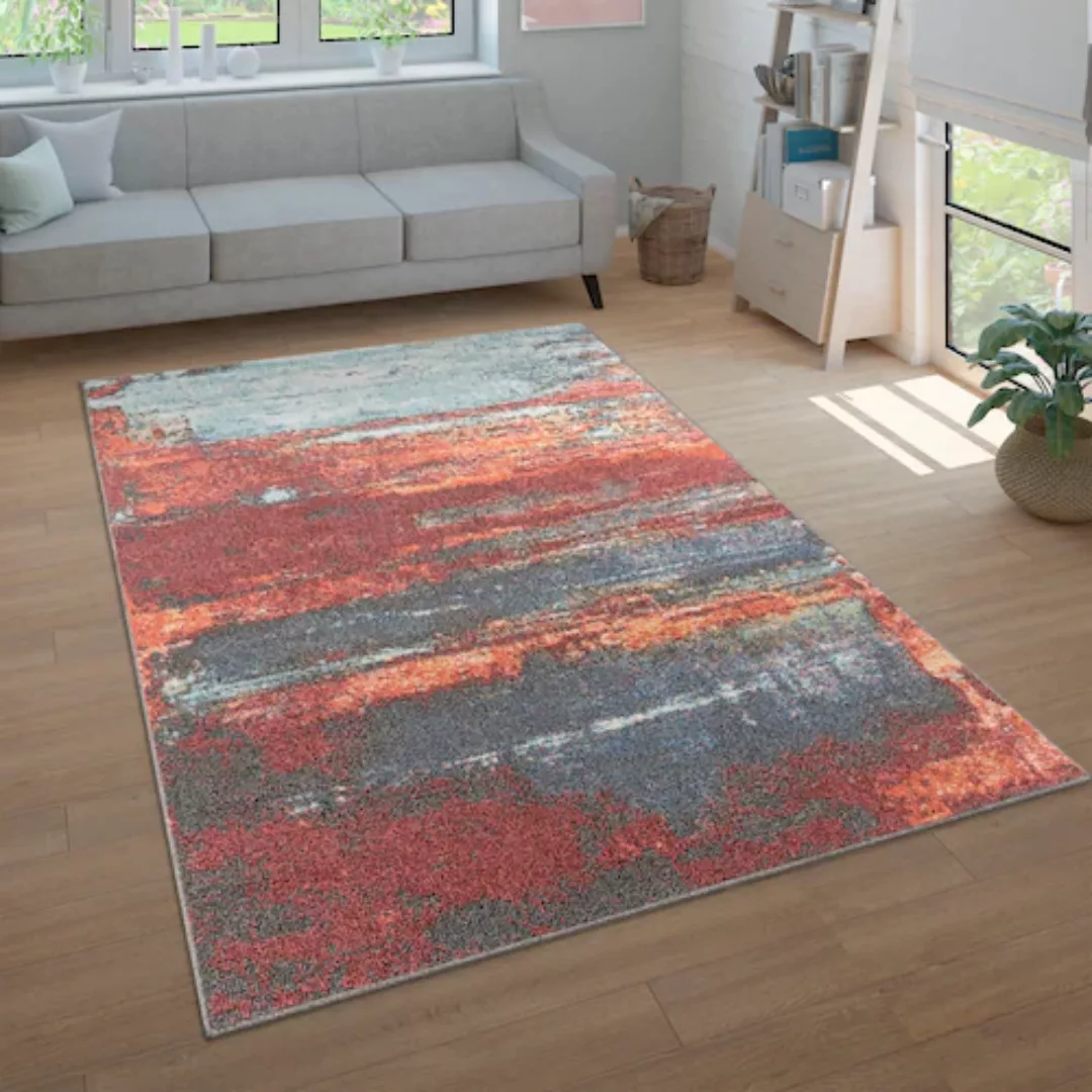 Paco Home Teppich »Ryan 933«, rechteckig, Kurzflor, modernes abstraktes Des günstig online kaufen