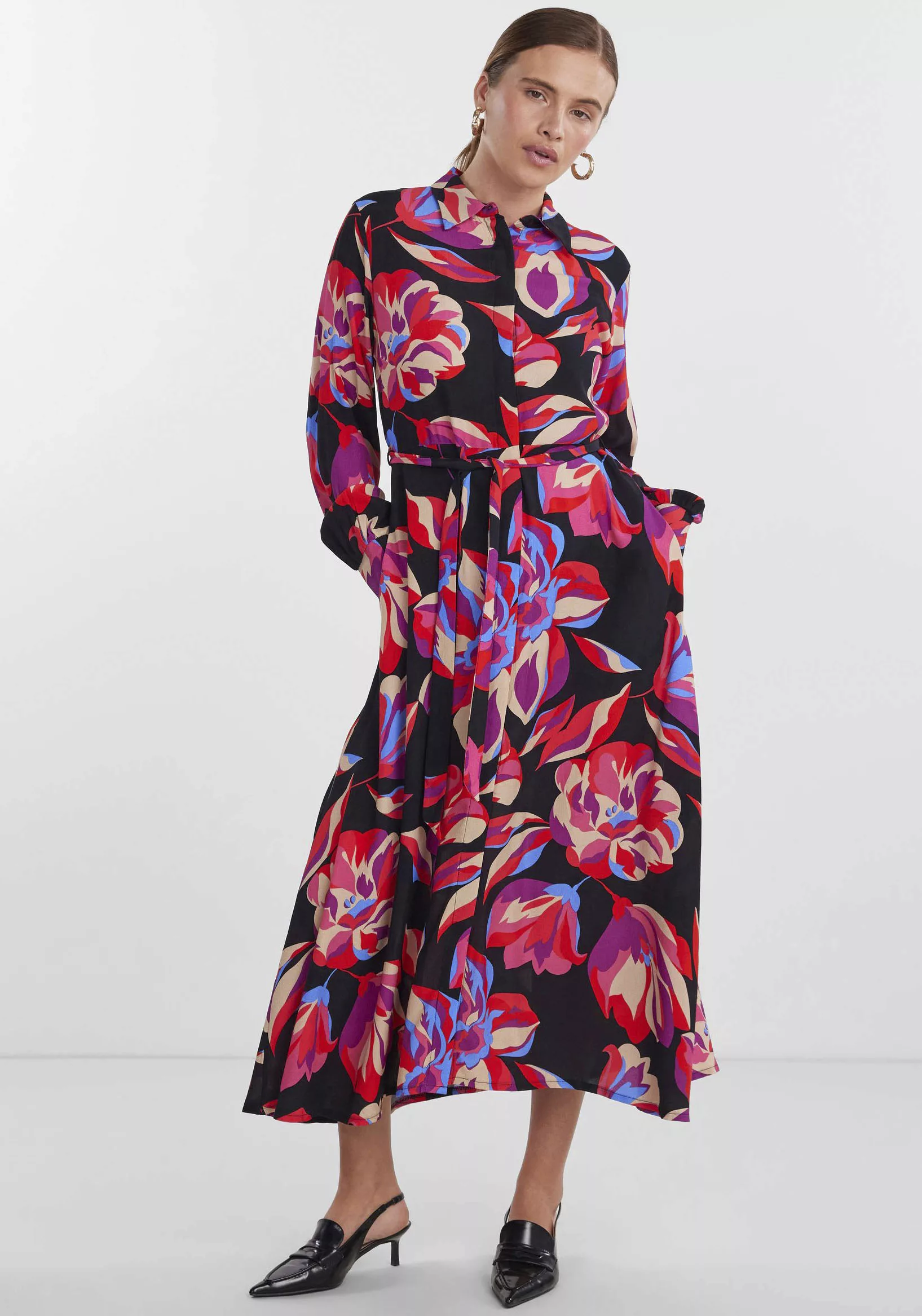 Y.A.S Hemdblusenkleid "YASFIMA LS LONG SHIRT DRESS S. NOOS" günstig online kaufen