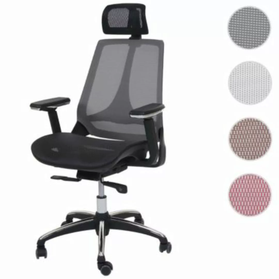 HWC Mendler Bürostuhl mit Sliding-Funktion schwarz/grau günstig online kaufen