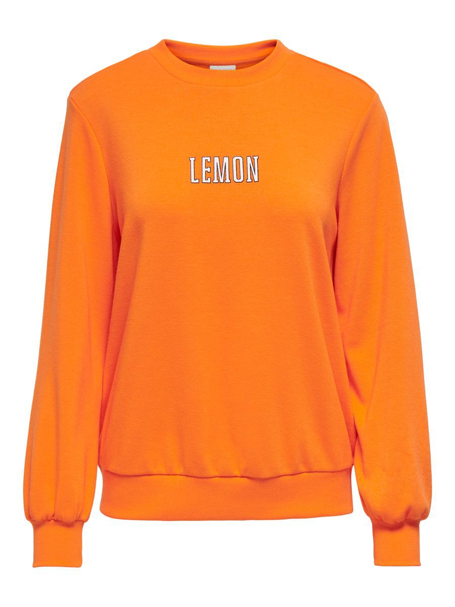 ONLY Fruchtprint Sweatshirt Damen Orange günstig online kaufen
