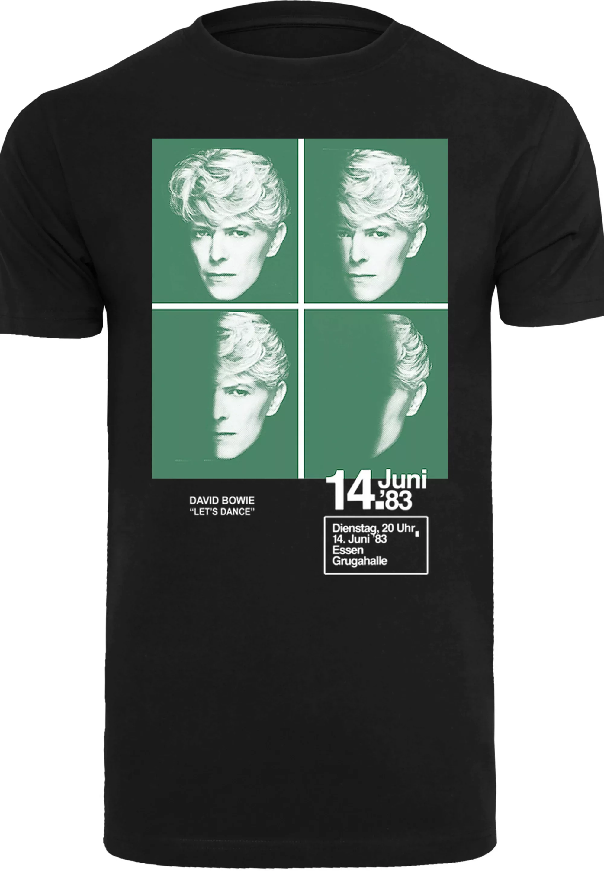 F4NT4STIC T-Shirt "David Bowie 1983 Concert Poster", Herren,Premium Merch,R günstig online kaufen