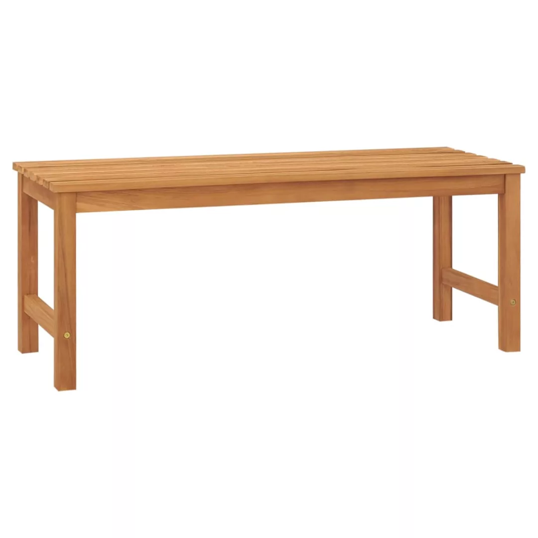 Gartenbank 114 Cm Massivholz Teak günstig online kaufen