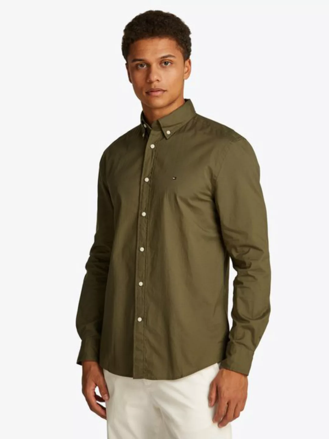 Tommy Hilfiger Langarmhemd CORE FLEX POPLIN SOLID RF SHIRT günstig online kaufen