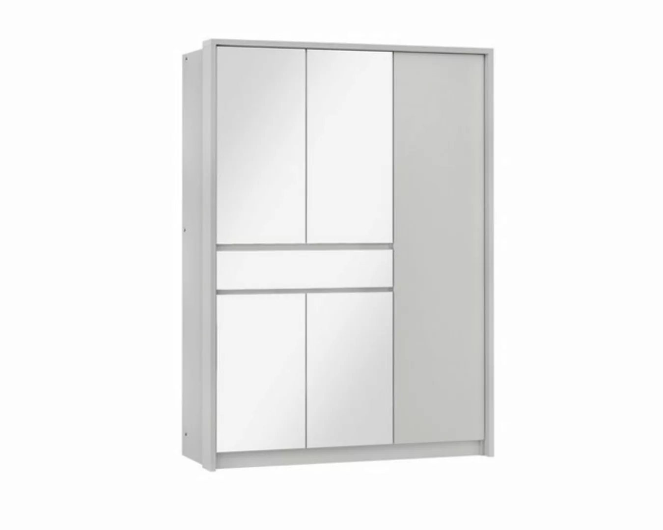 Deine Möbel 24 Kleiderschrank SIMI 157 160 cm mit Schubladen und Spiegel We günstig online kaufen