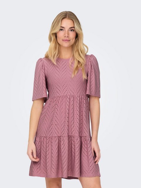 JACQUELINE de YONG Shirtkleid Kleid mit Lochstickerei JDYCARLA (lang) JDYCA günstig online kaufen