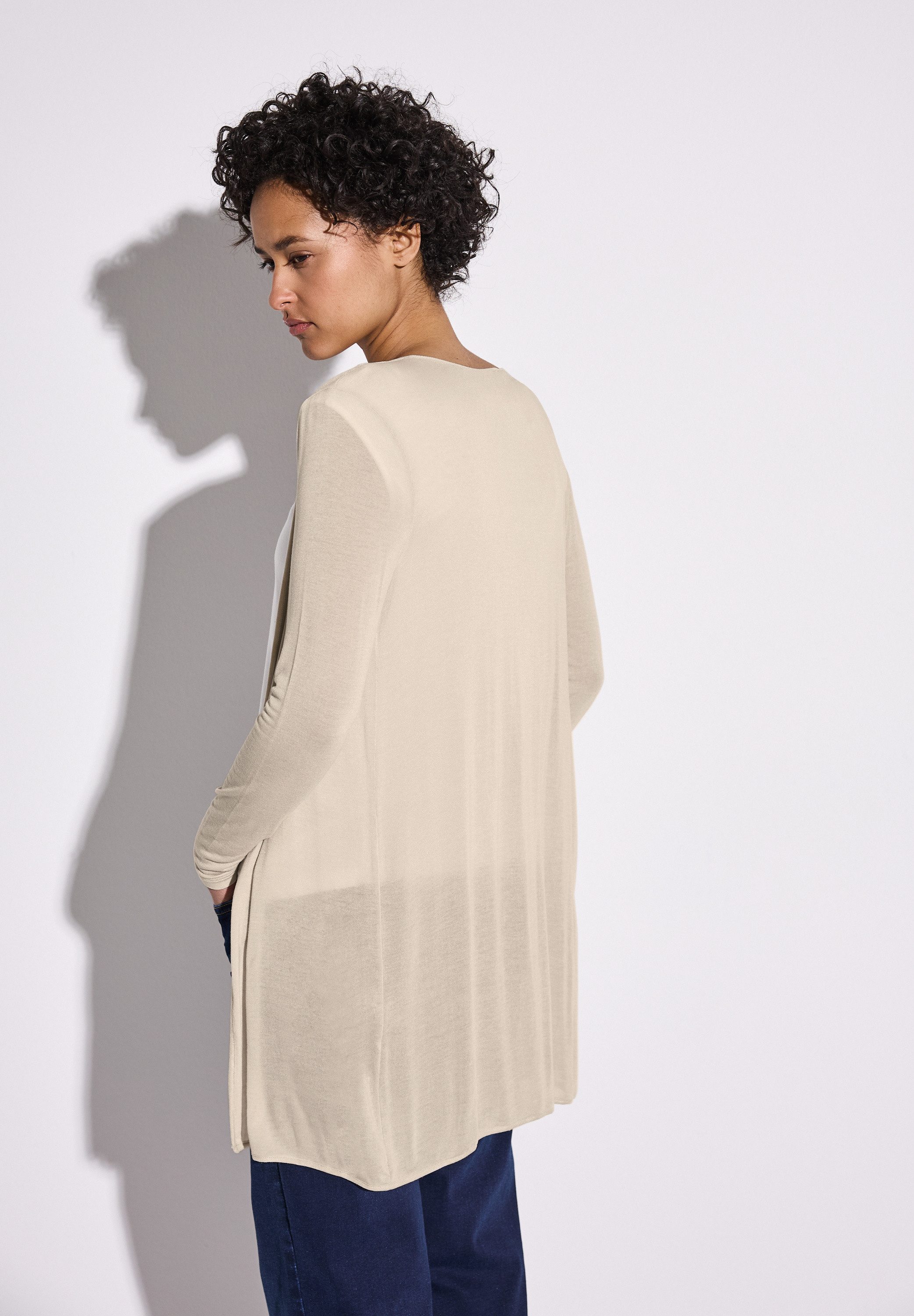 STREET ONE Cardigan, aus softem Materialmix günstig online kaufen