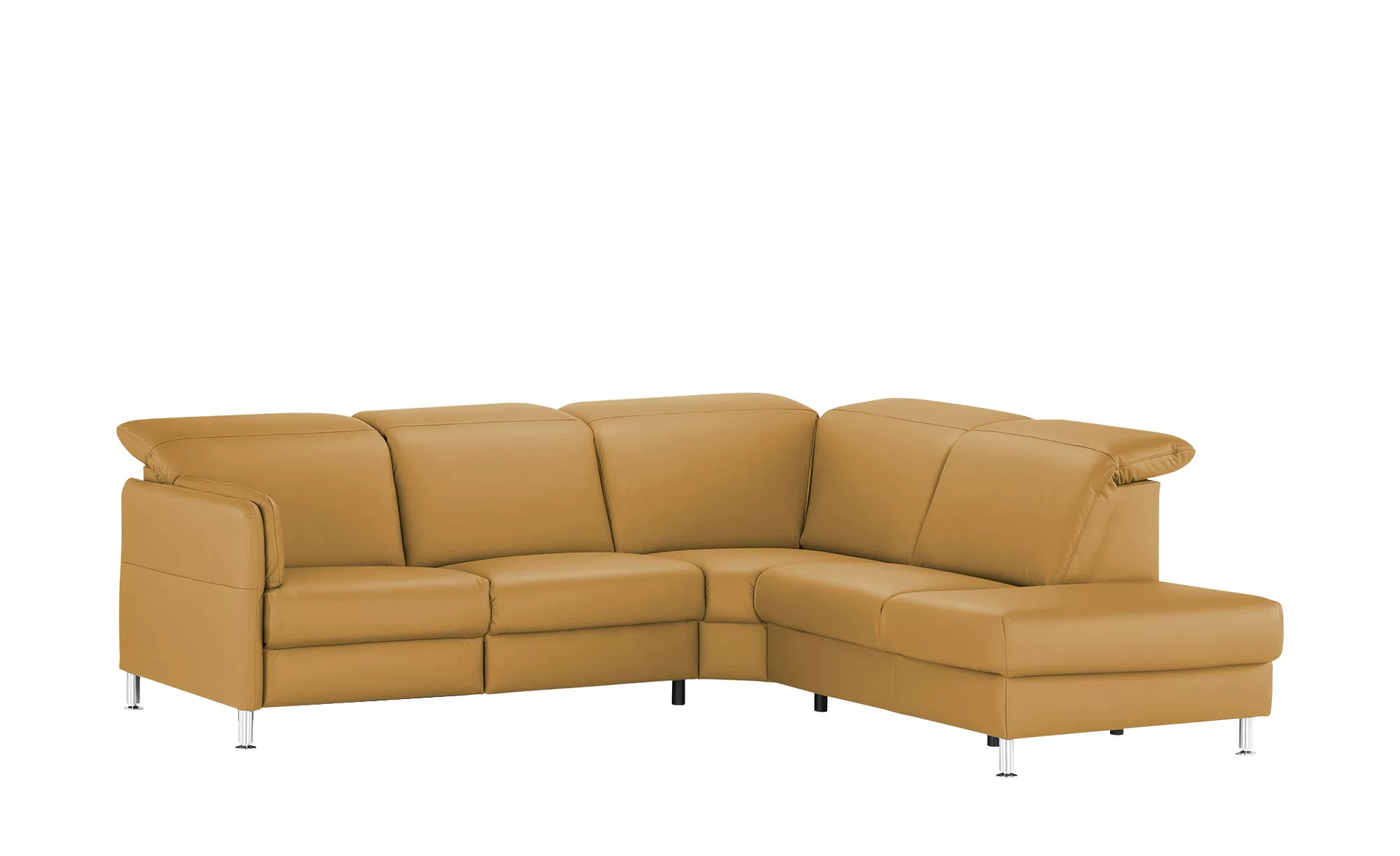 meinSofa Leder-Ecksofa  Leon ¦ gelb ¦ Maße (cm): B: 259 H: 83 T: 236 Polste günstig online kaufen