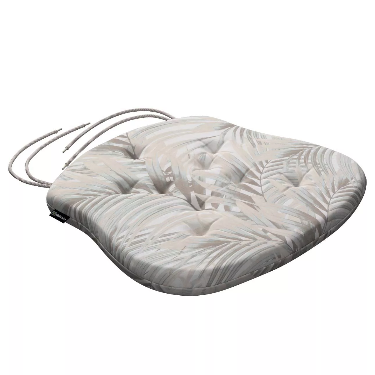 Stuhlkissen Peter mit Bindeschnur, grau-beige, 41x 38 x 3,5 cm, Gardenia (1 günstig online kaufen
