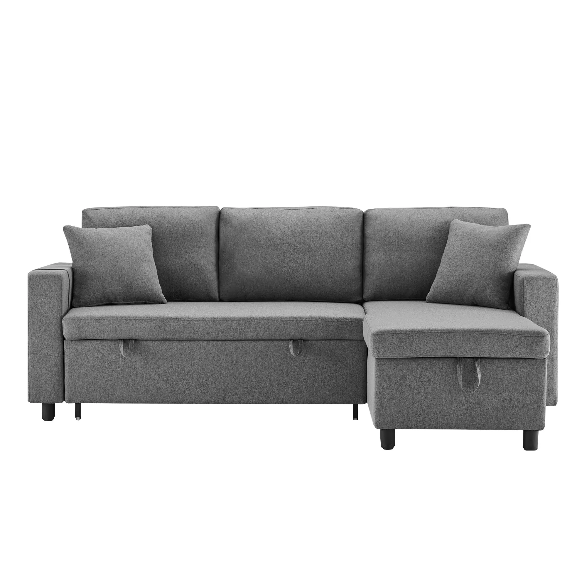 Multifunktionales Schlafsofa mit reversibler Chaise Longue, verstecktem Sta günstig online kaufen