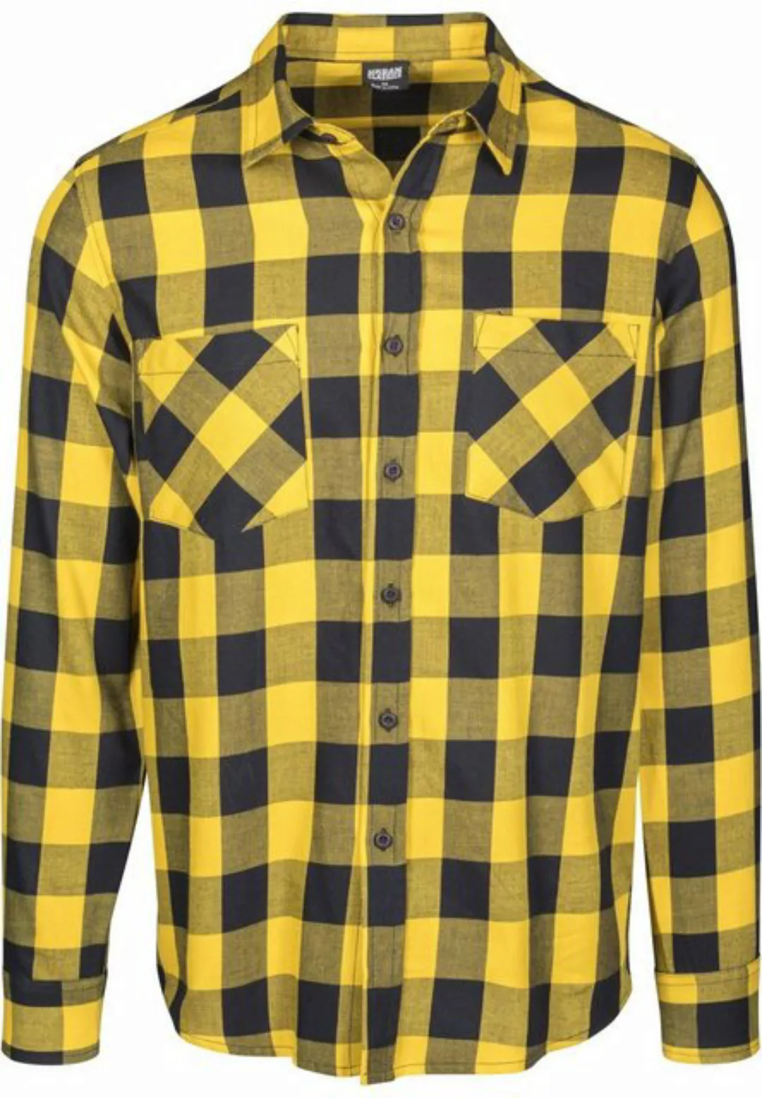 Urban Classics Checked Flanell Shirt TB297 Black Burgundy günstig online kaufen