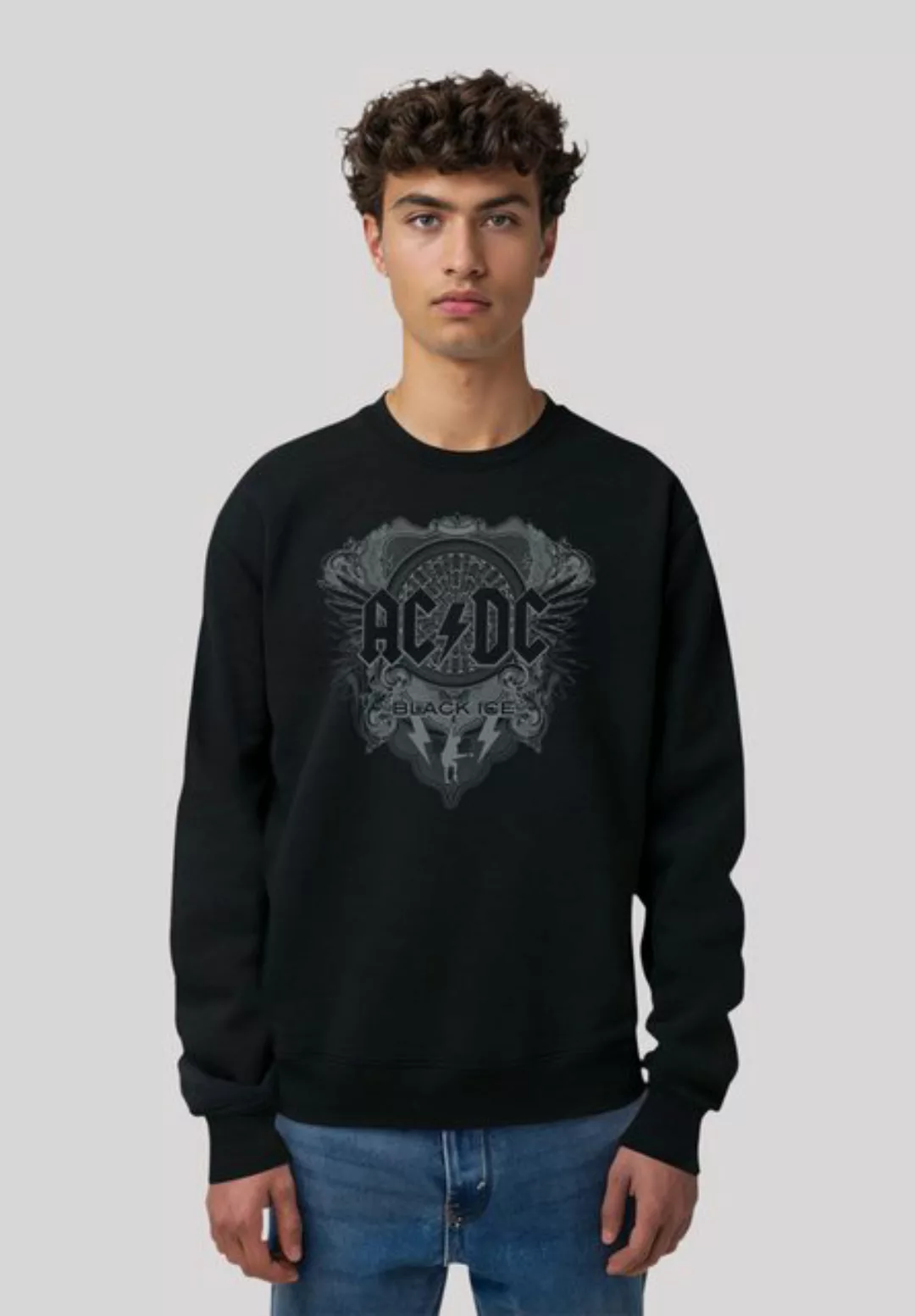 F4NT4STIC Sweatshirt AC/DC Rock Musik Band Black Ice Premium Qualität günstig online kaufen