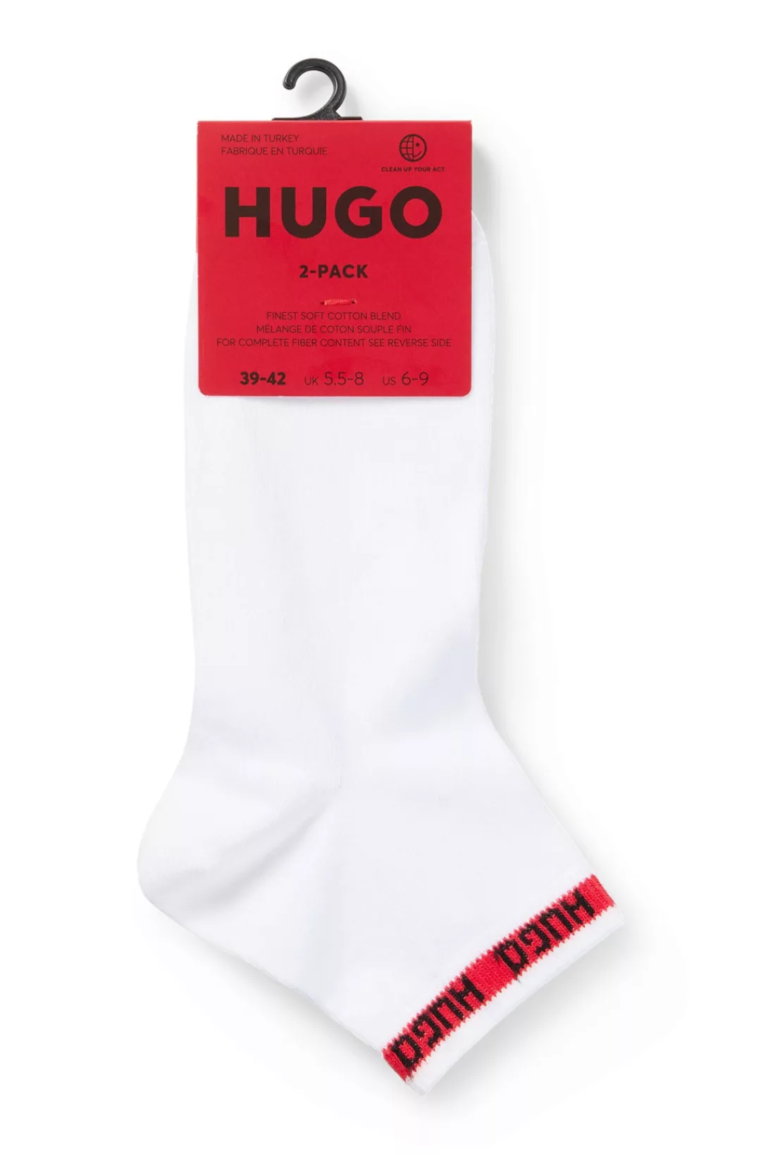 HUGO Underwear Freizeitsocken "2P SH TAPE CC 102", (Packung, 2er-Pack), mit günstig online kaufen