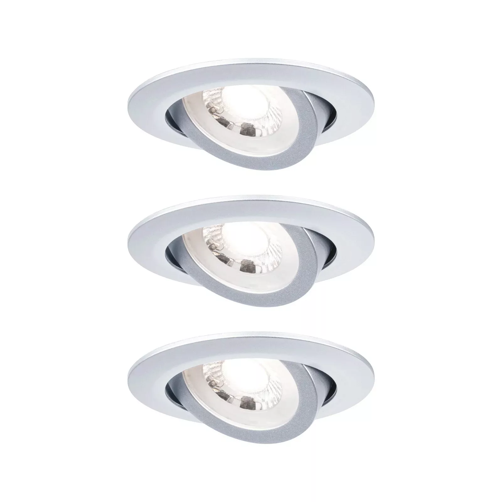 Paulmann "LED Einbauleuchte 3er-Set schwenkbar rund 82mm 70° 3x4,8W 3x450lm günstig online kaufen