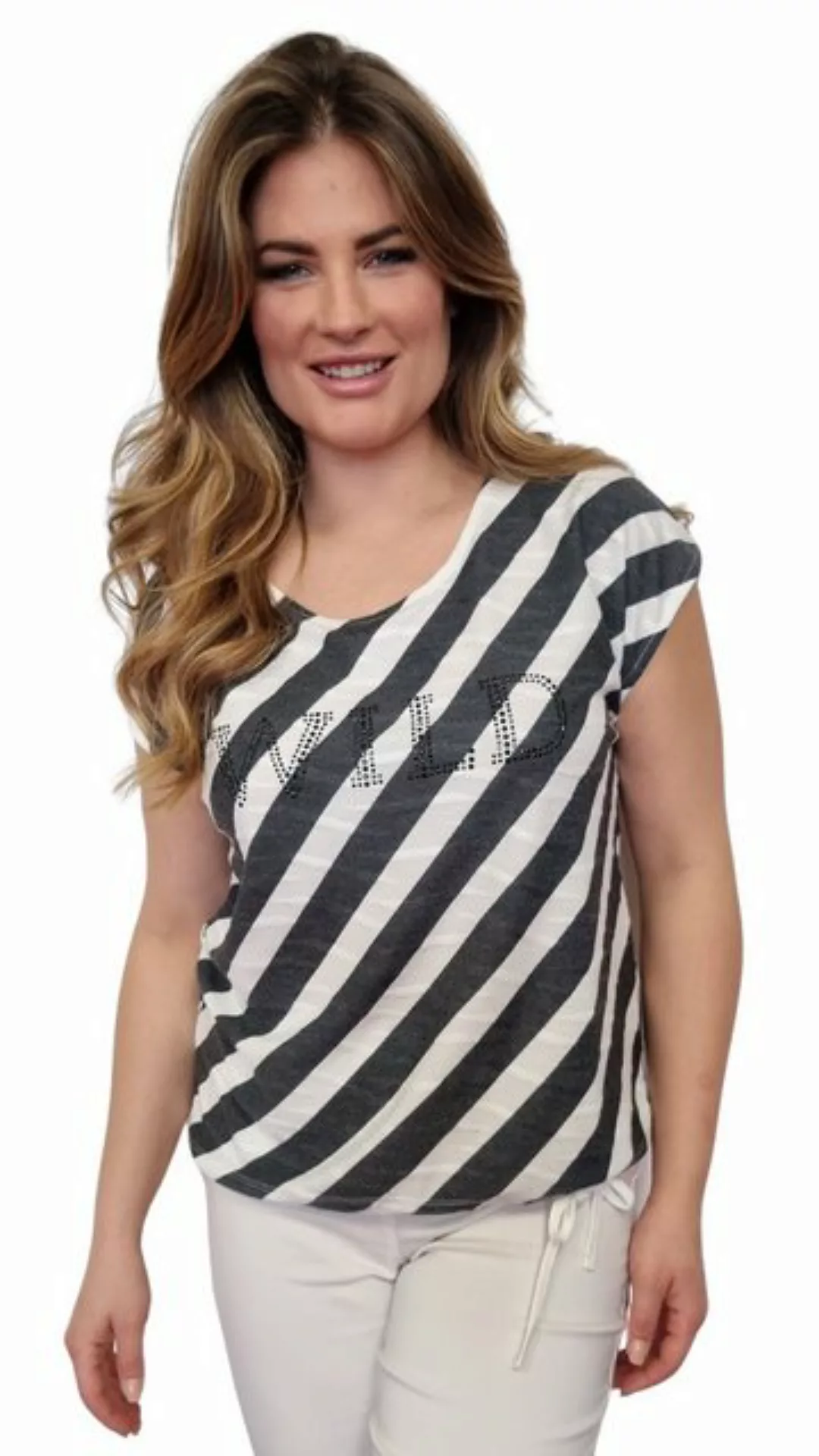 Estefania for woman T-Shirt "WILD" im Streifenlook günstig online kaufen