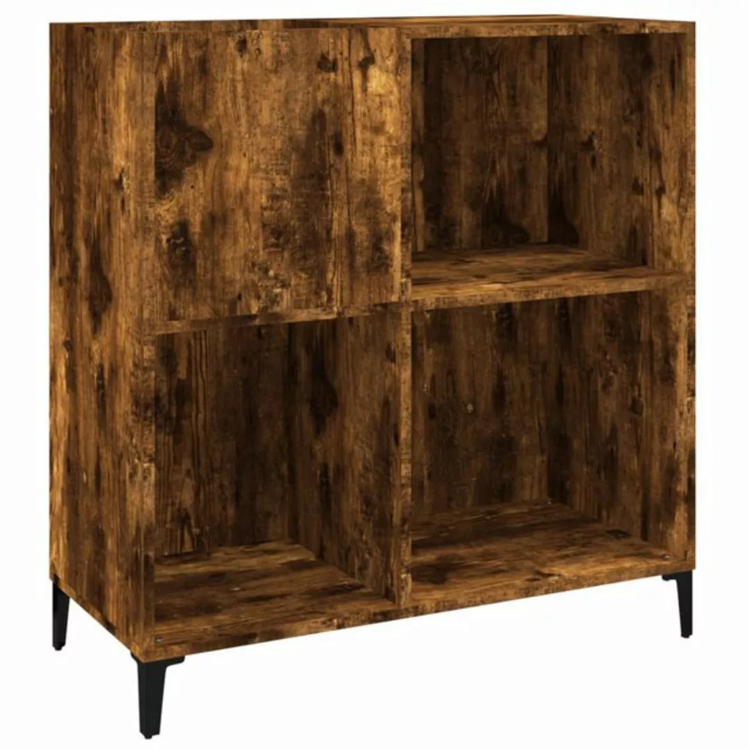 vidaXL Beistellschrank Plattenschrank Räuchereiche 84,5x38x89 cm Holzwerkst günstig online kaufen