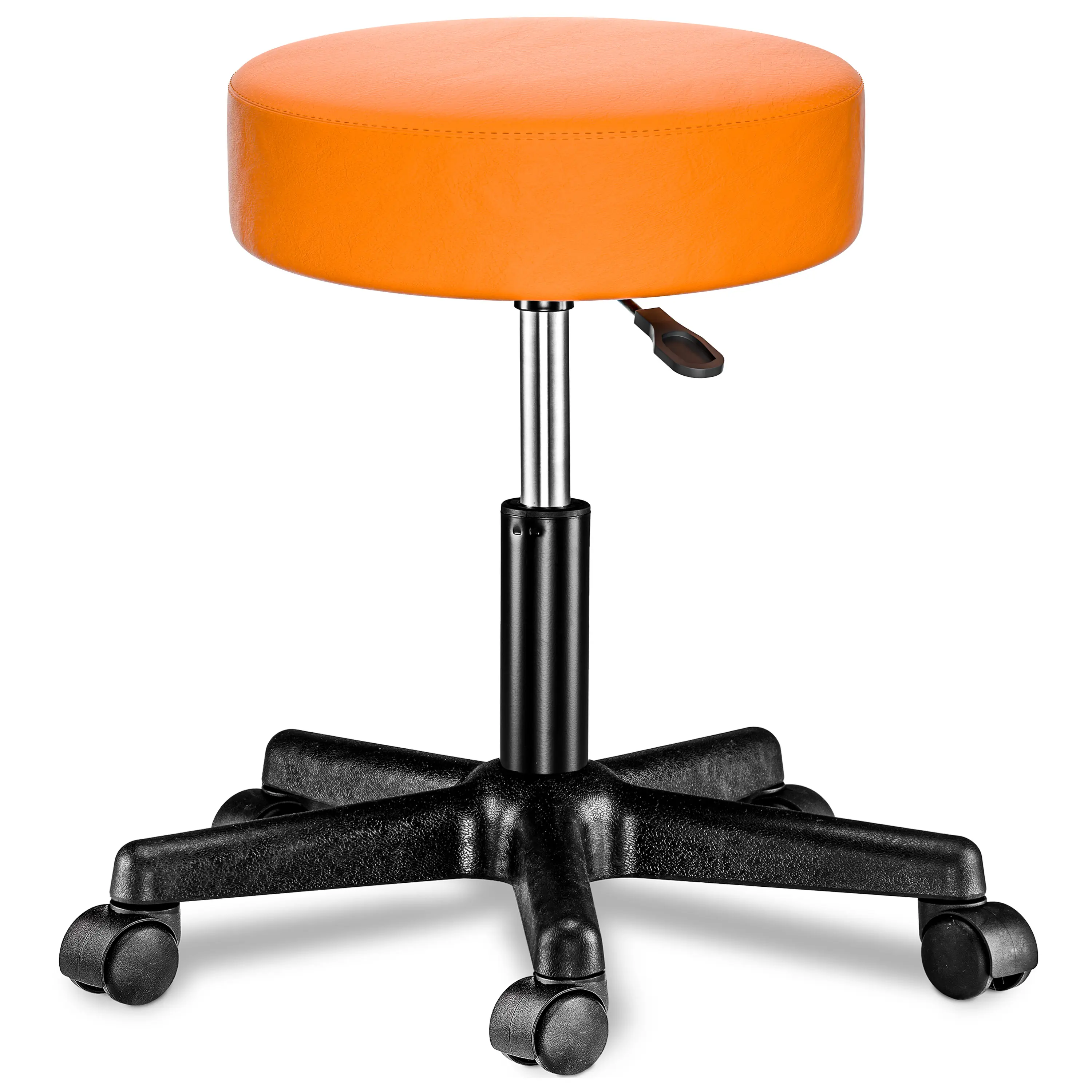 Rollhocker Kunstleder Orange 360° drehbar günstig online kaufen