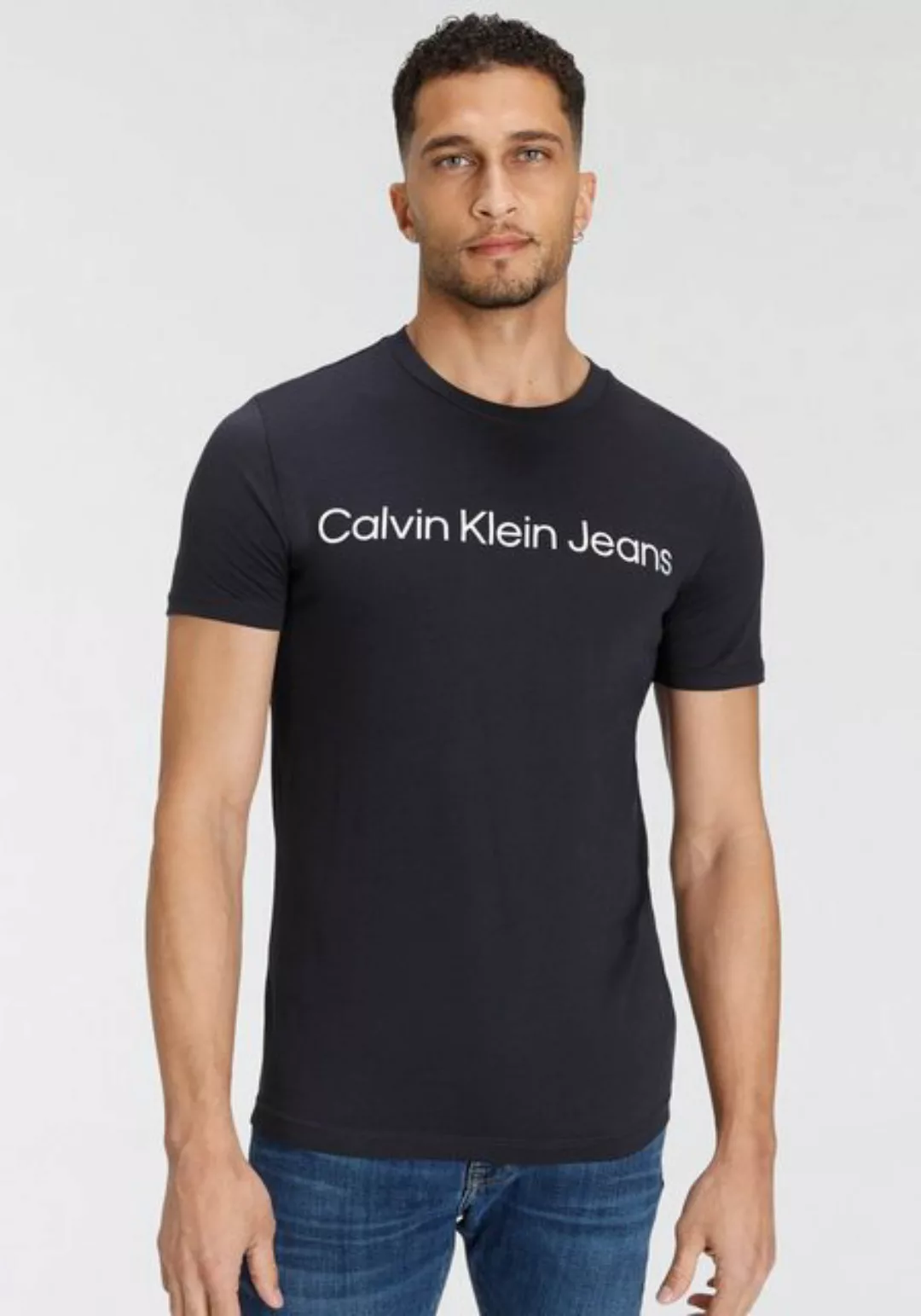 Calvin Klein Jeans T-Shirt CORE INSTITUTIONAL LOGO SLIM TEE mit logo-Schrif günstig online kaufen