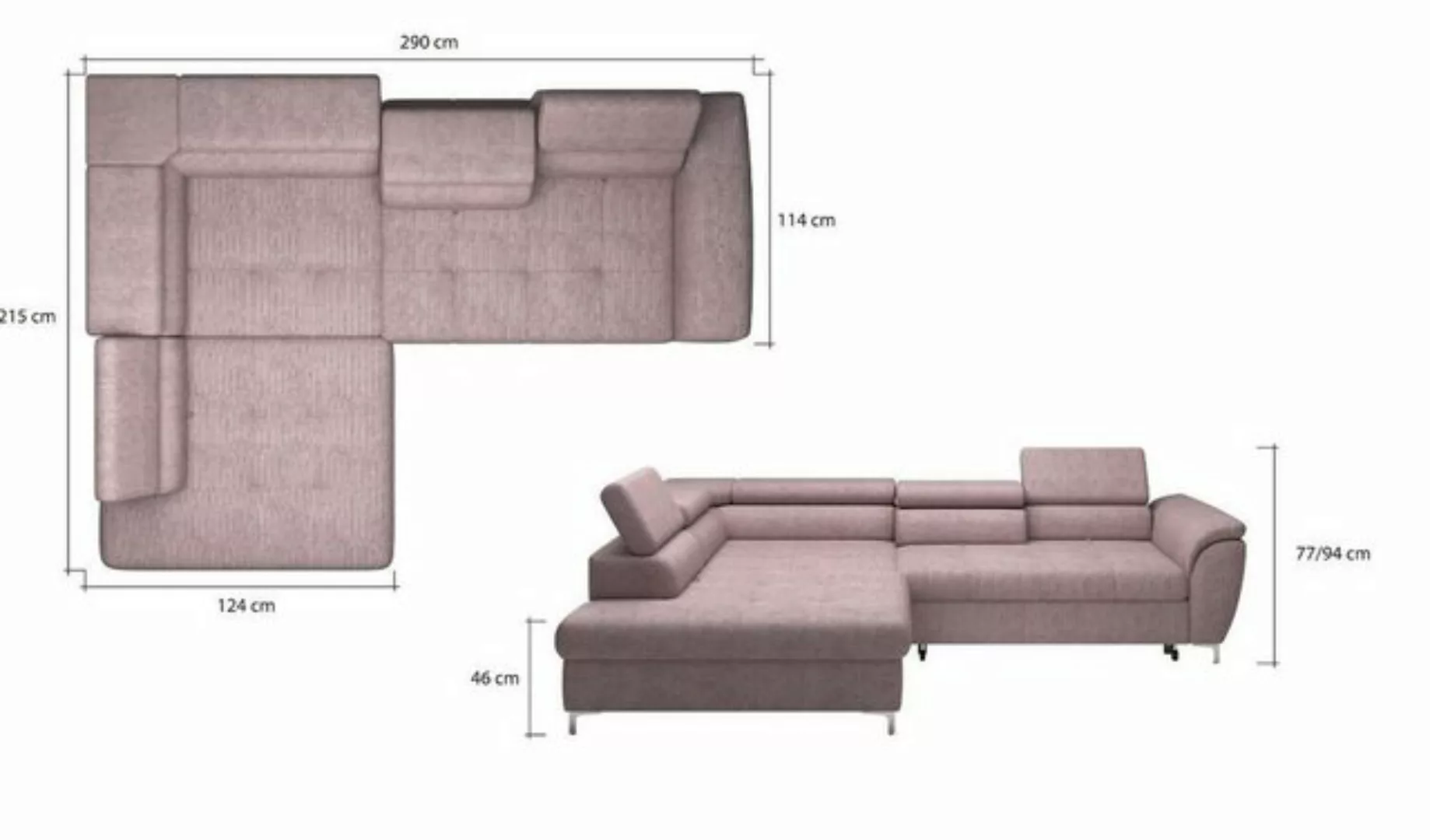 JVmoebel Ecksofa, Made in Europa günstig online kaufen