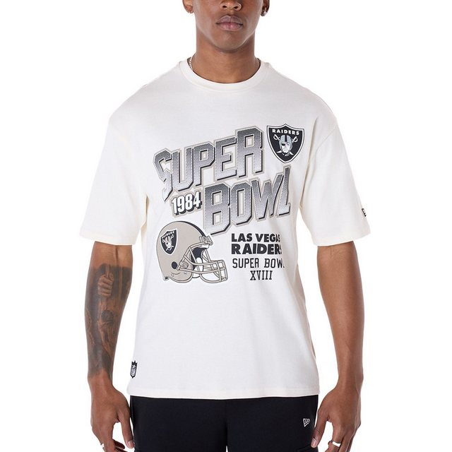 New Era Print-Shirt NFL HELMET Las Vegas Raiders offwhite günstig online kaufen