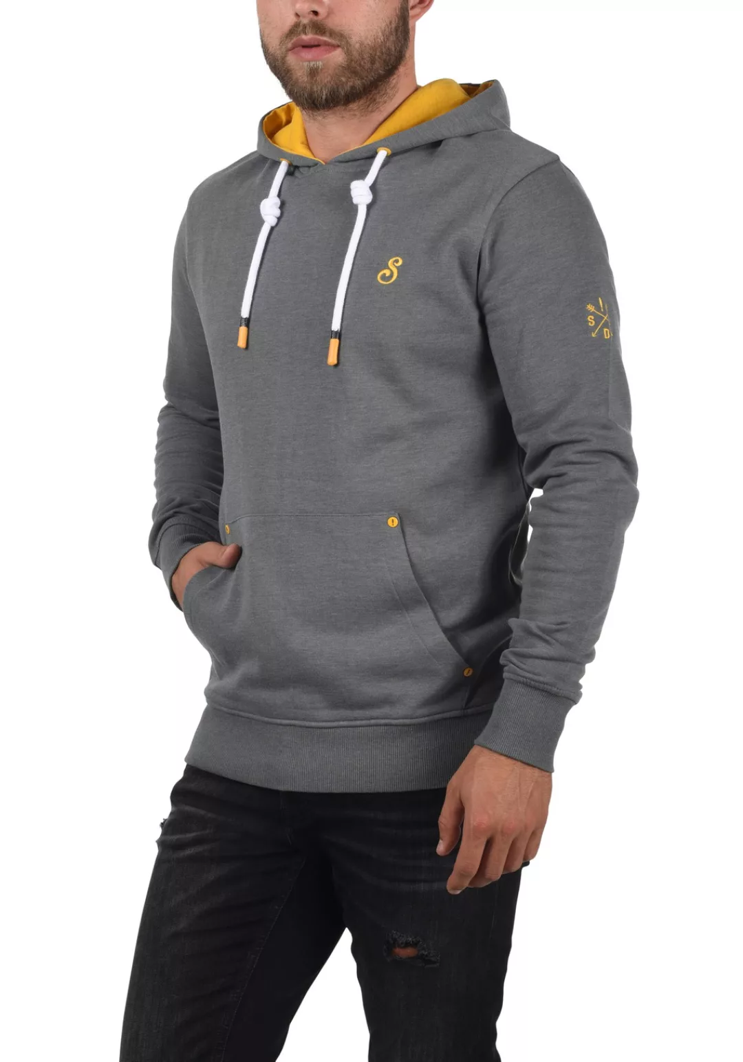 !Solid Hoodie SDKenan Kapuzensweatshirt mit kontrastreichen farblichen Deta günstig online kaufen