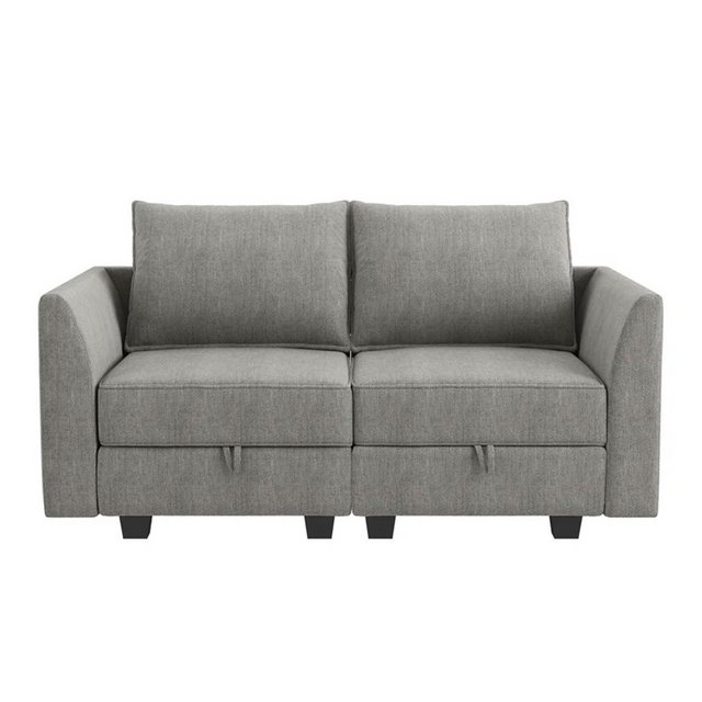 Sinaopus Ecksofa L-förmiges Sofa mit Bettfunktion, Einzelsofa mit Stauraum günstig online kaufen