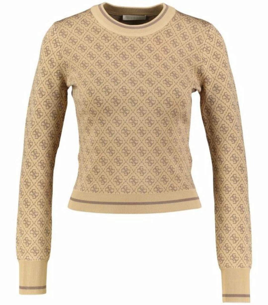 Guess Strickpullover Damen Strickpullover 4G LOGO LISE (1-tlg) günstig online kaufen