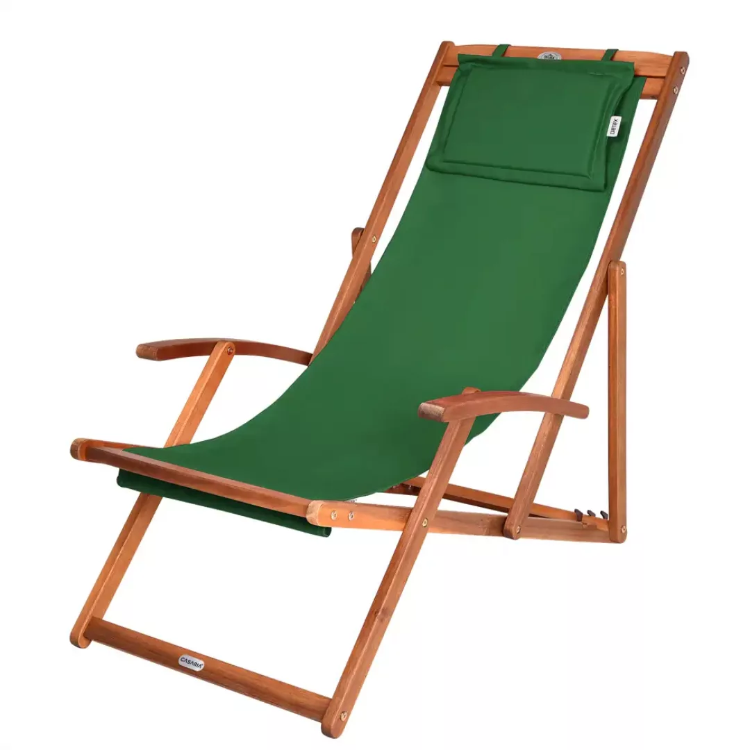 Sonnenliege Grün Akazienholz 94x60x94cm günstig online kaufen