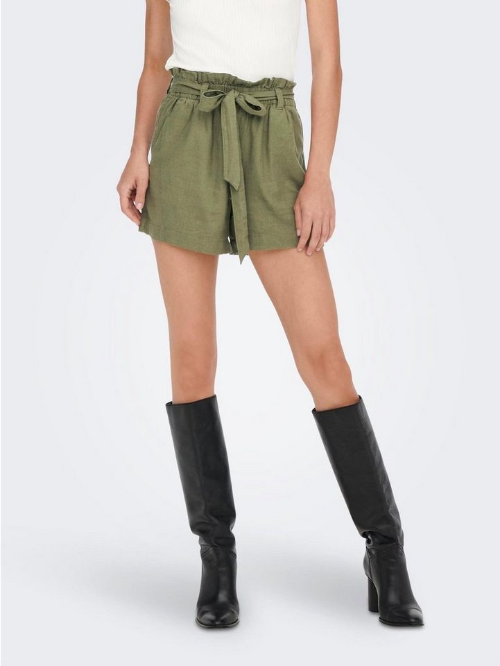 JACQUELINE de YONG Shorts Kurze Stoff Shorts Paperback Hose aus Leinen JDYS günstig online kaufen