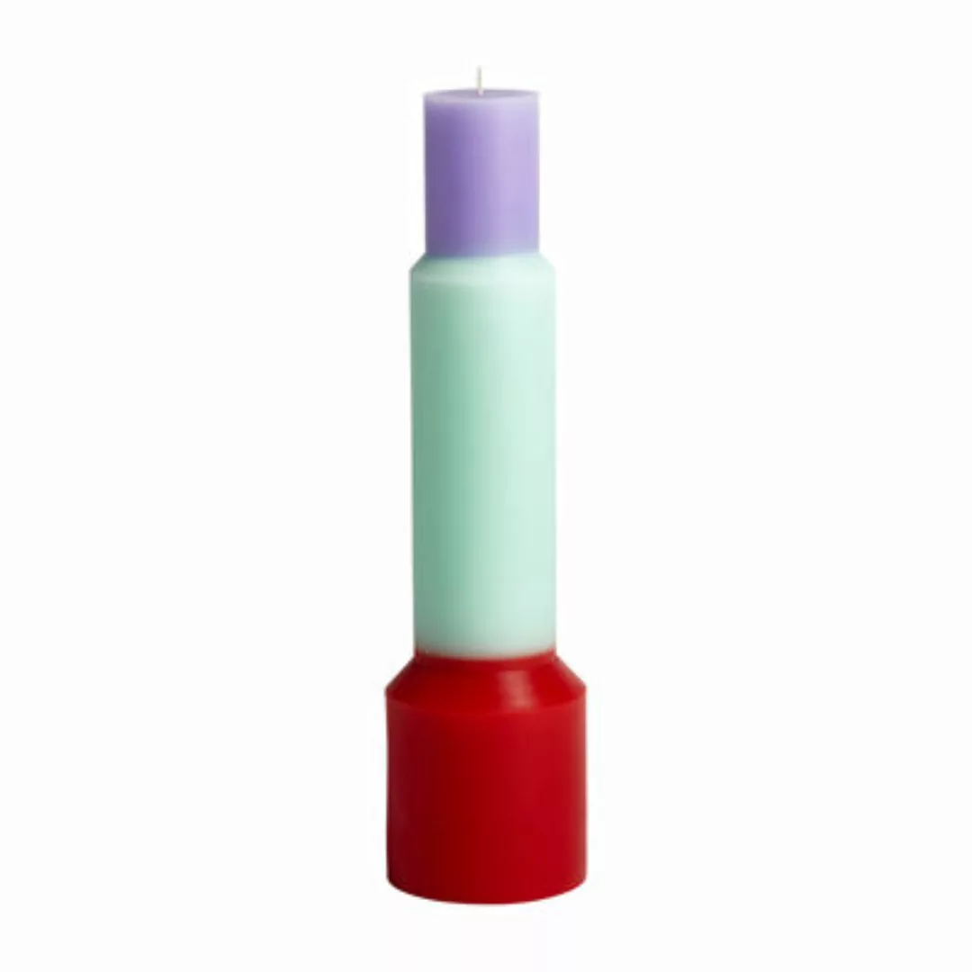 Kerze Pillar XL wachs bunt / Ø 9 x H 35 cm - Hay - Bunt günstig online kaufen