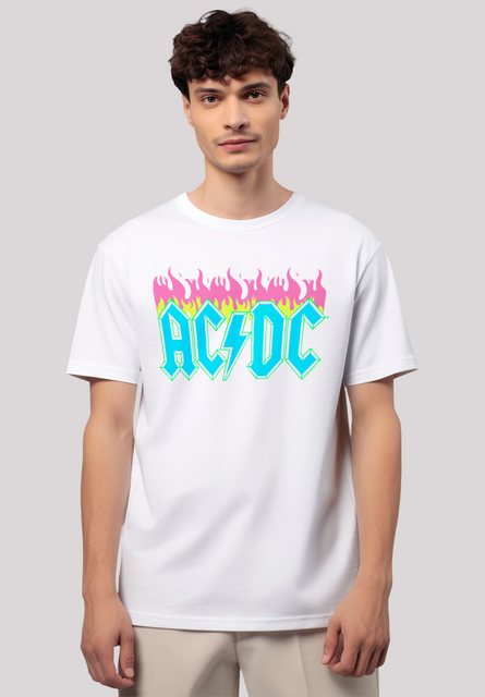 F4NT4STIC T-Shirt ACDC Neon Flames Premium Qualität günstig online kaufen