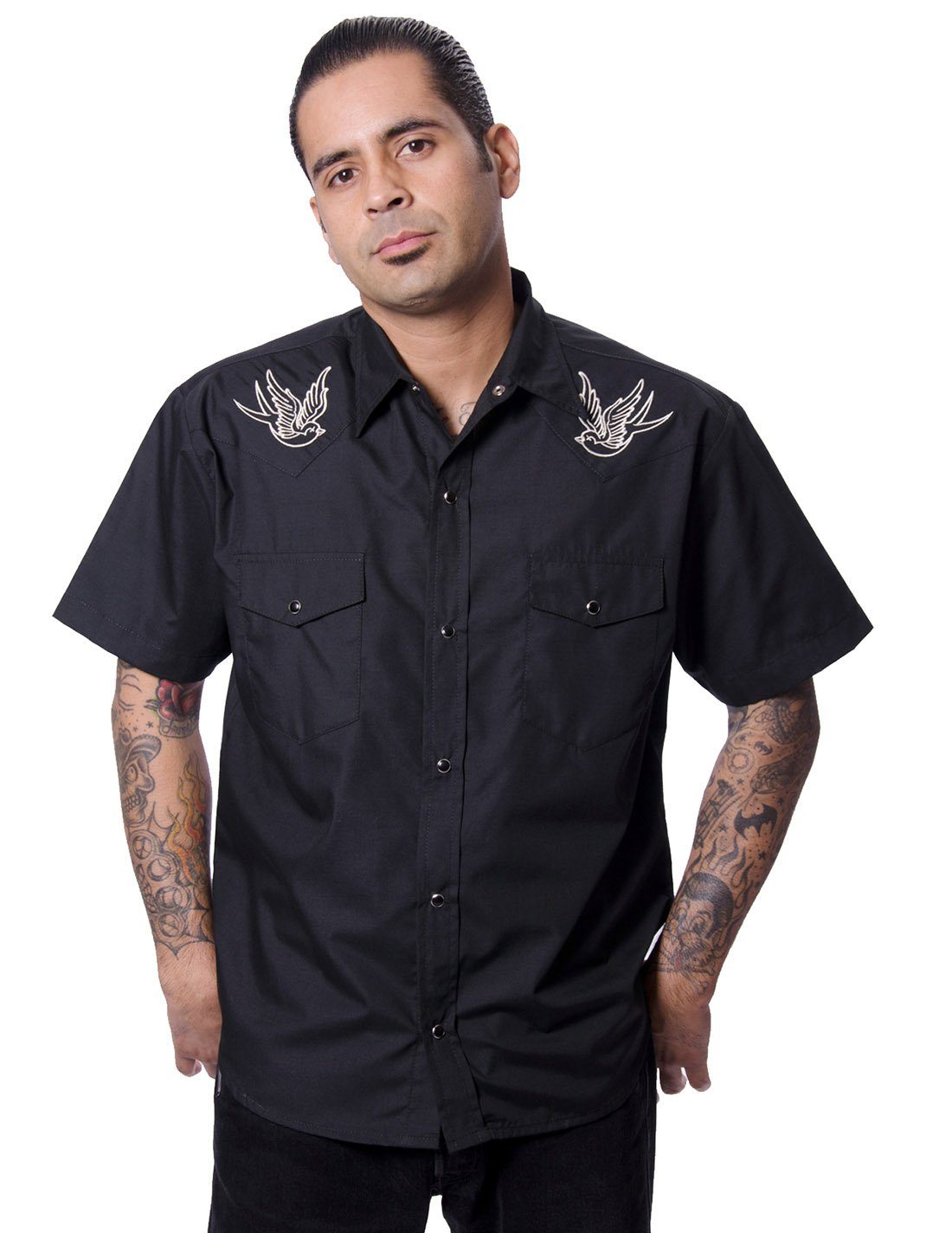 Steady Clothing Kurzarmhemd Sparrow Western Shirt günstig online kaufen