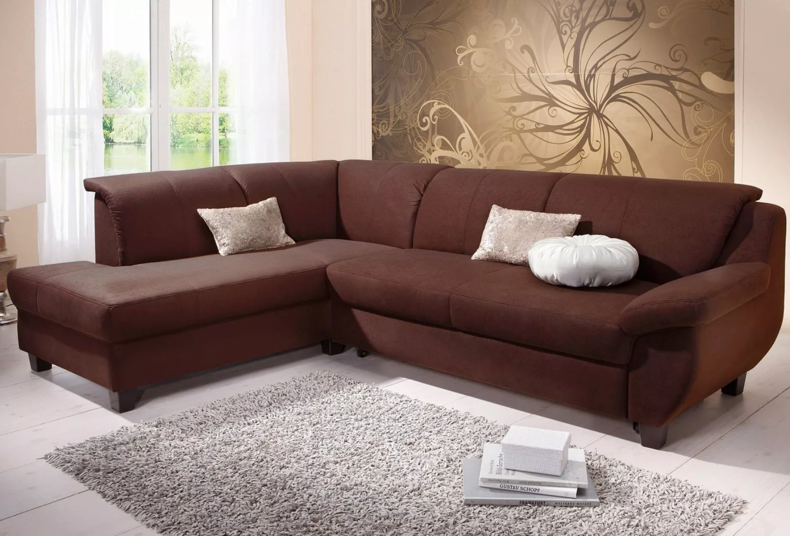 Home affaire Ecksofa "Yesterday L-Form", wahlweise mit Bettfunktion, auch i günstig online kaufen