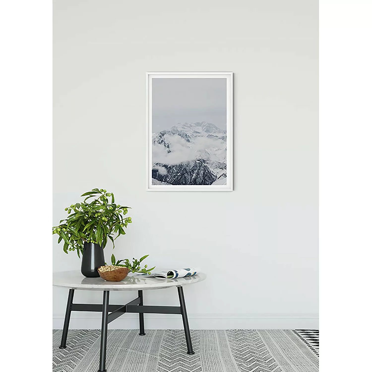 KOMAR Wandbild - Mountains Clouds - Größe: 50 x 70 cm mehrfarbig Gr. one si günstig online kaufen