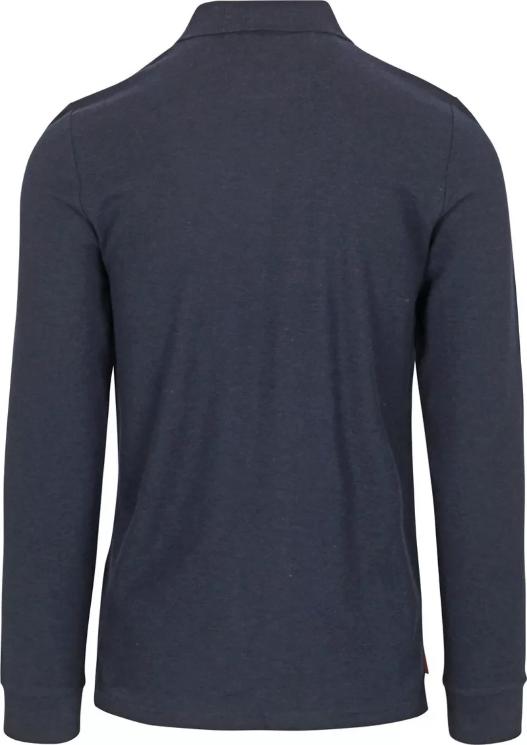 NZA Longsleeve Polo Isaac Piqué Navy - Größe L günstig online kaufen