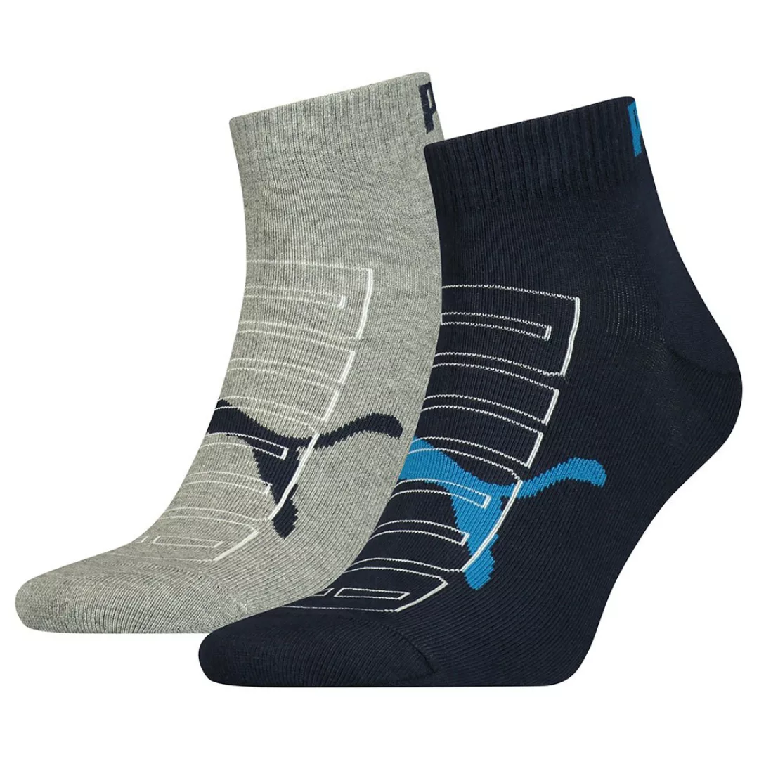 Puma Outline Logo Quarter Socken 2 Paare EU 39-42 Blue Combo günstig online kaufen
