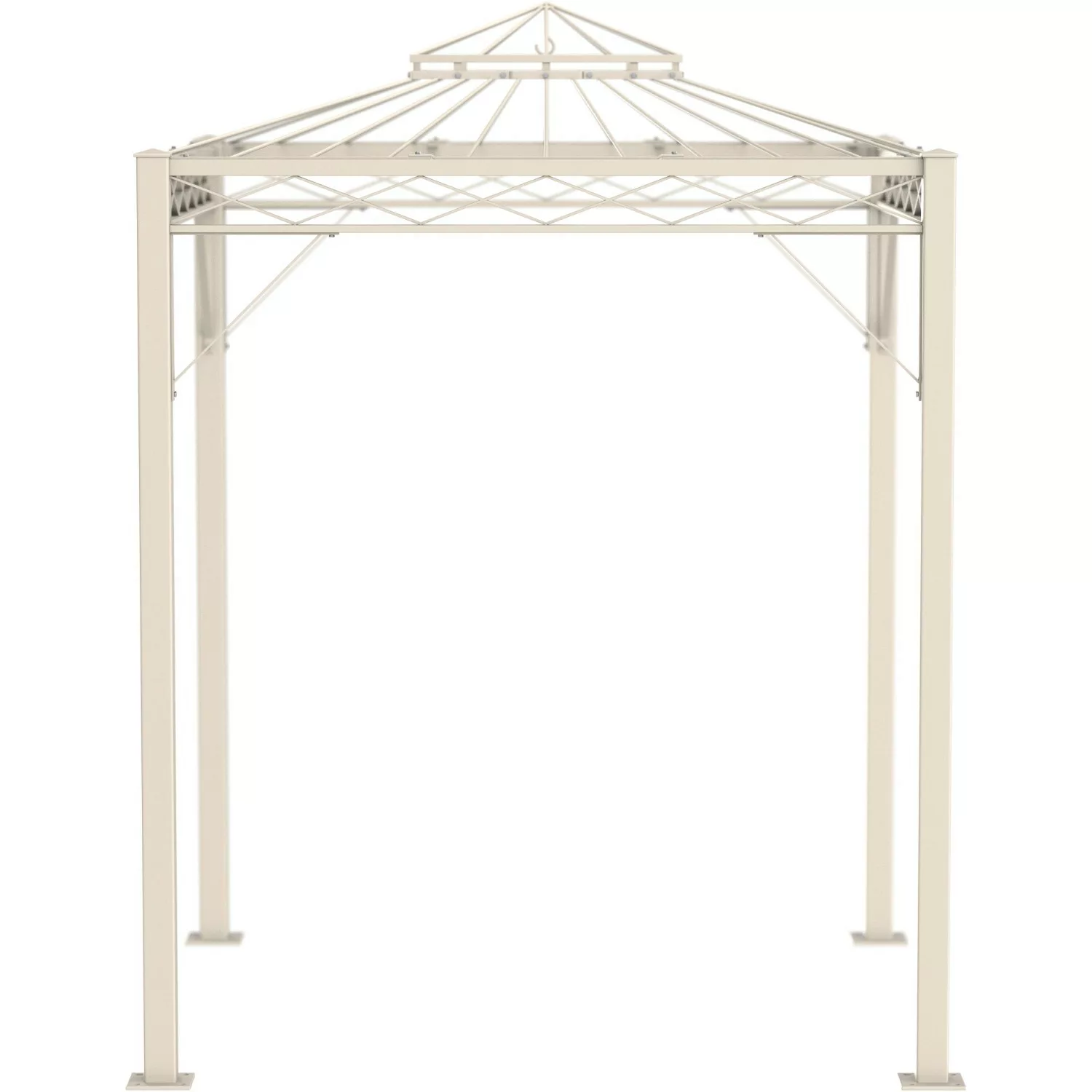 Eleo Pavillon Bolzano 269 cm x 208 cm x 208 cm Pulverbeschichtet Weiß günstig online kaufen