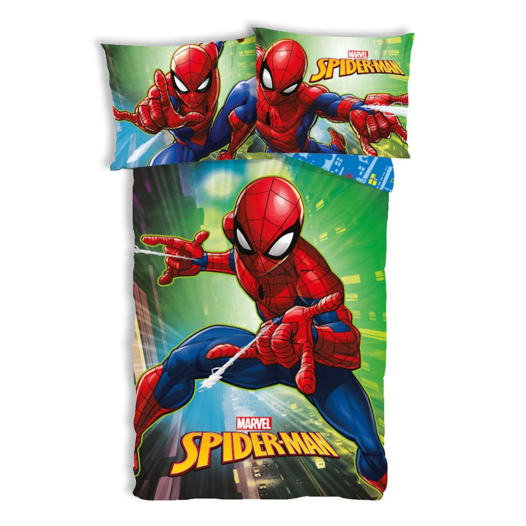 Spiderman Kinderbettwäsche Spiderman City Lights Kinderbettwäsche günstig online kaufen
