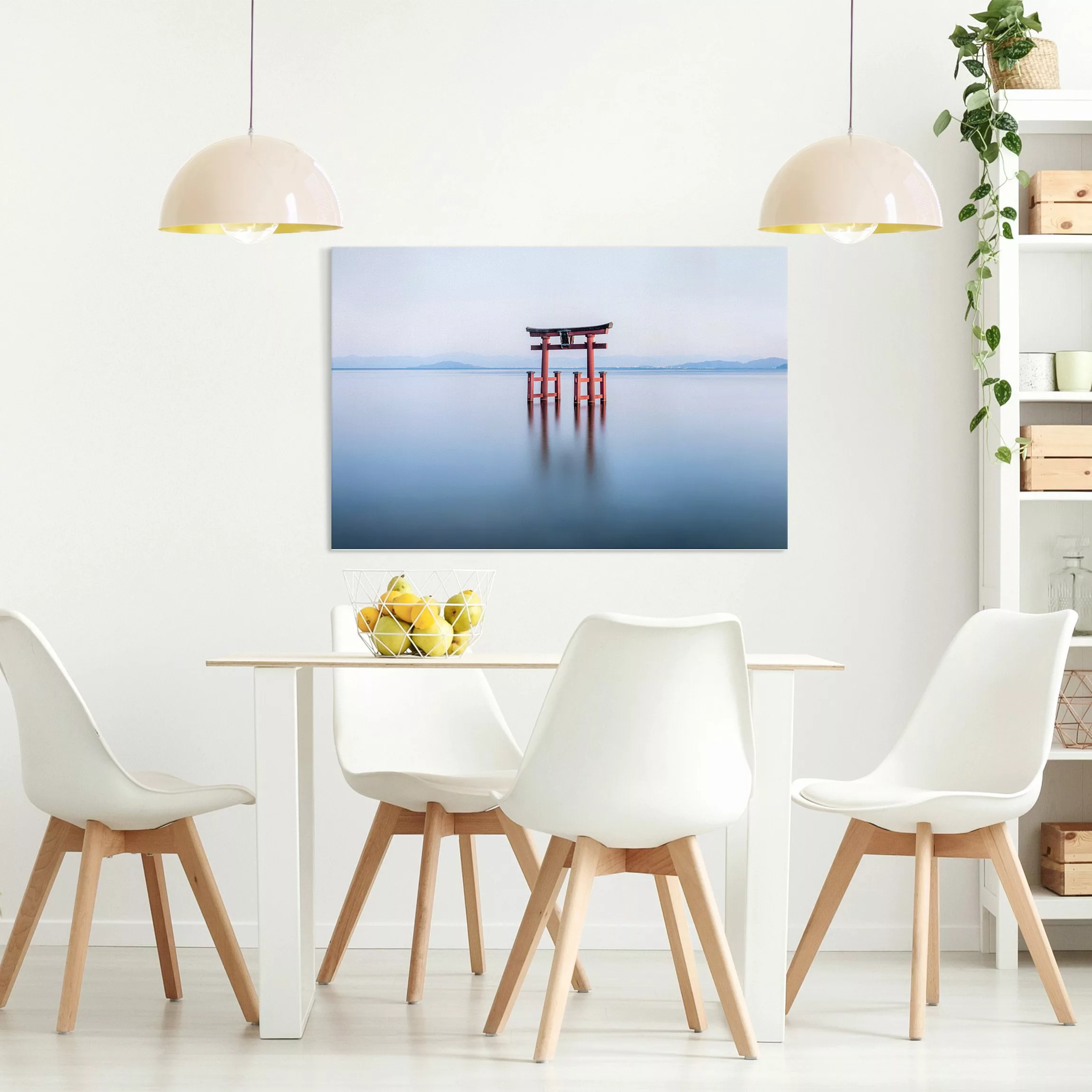 Leinwandbild Torii im Wasser günstig online kaufen