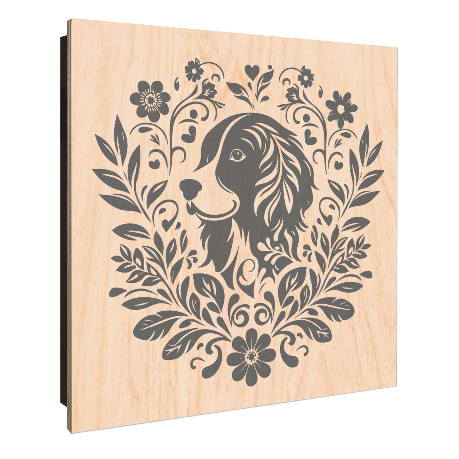 Banjado Großer Schlüsselkasten Holz 30x30cm Schwarz Scharnier Links 50 Hake günstig online kaufen